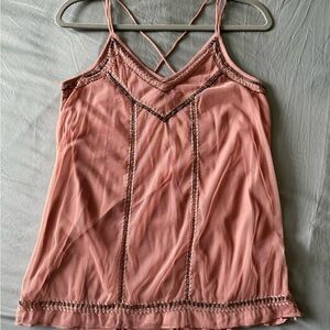 Maurices Blush Strappy Tank Top